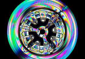 抽象的七彩灯光效果