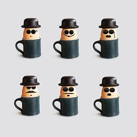 早餐鸡蛋字符与胡子