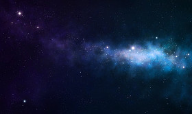 蓝色和紫色星云照片