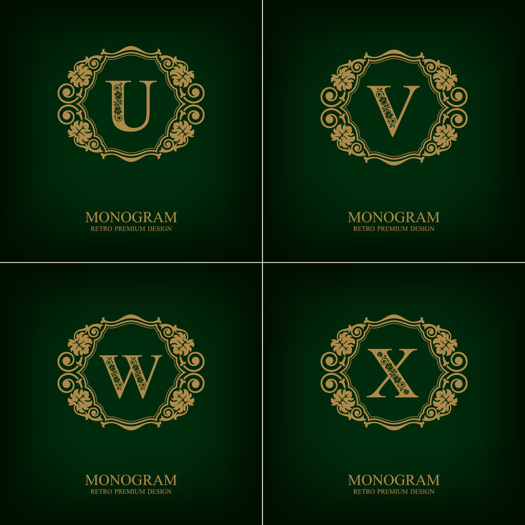 为皇室繁荣信会徽 U V W X 模板,会标的设计元素,书法优美模板、 优雅的线条艺术标志,商业发展的标志 为皇室繁荣信会徽 U V W X 模板,会标的设计元素,书法优美模板、 优雅的线条艺术标志,商业发展的标志