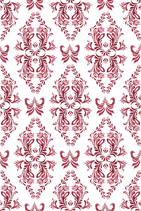 抽象优雅无缝图案与花卉背景