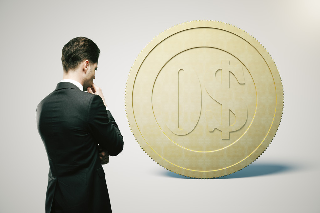 金融概念美元光 金融概念美元光