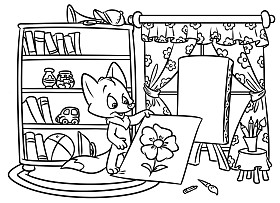 小狐狸房间图片