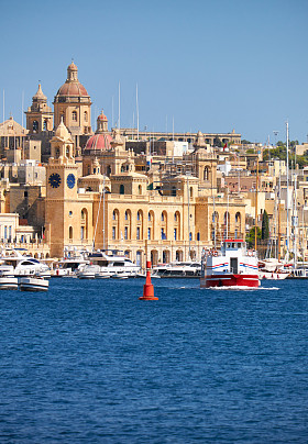 马耳他比尔古历史建筑景观. 