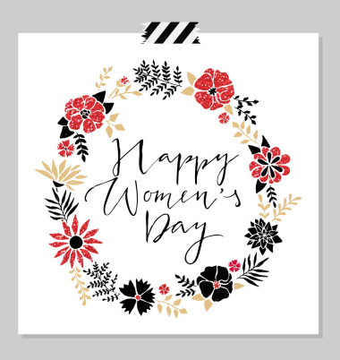 妇女节快乐一天卡 