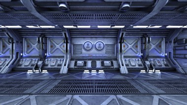 3d cg 渲染的空間站