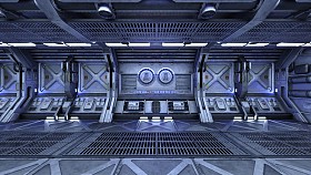 3d cg 渲染的空间站