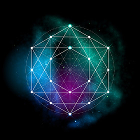 神圣的几何符号。生命之花标志