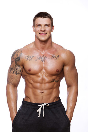 有肌肉的男人的形象