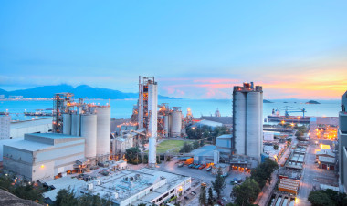 水泥廠，混凝土或水泥廠、 重工業(yè)或 const