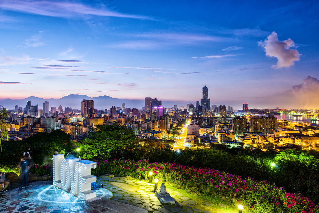 在台湾高雄市的视图