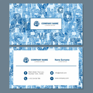 制卡或前往卡模板與抽象元素 lo