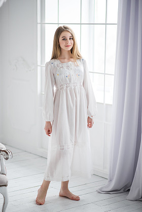 女孩，翅膀，天使，白色的花朵