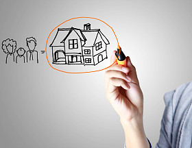 绘制一个房子图片