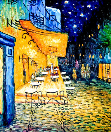这幅画的在意大利咖啡厅照片