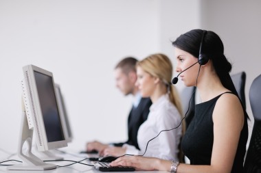 在客户和帮助台办公室工作的业务组