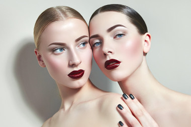 姐妹們。布魯內(nèi)特和金發(fā)女郎