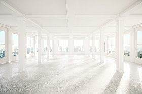 宽敞的内部与列图片