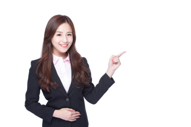 女商人展示的東西圖片