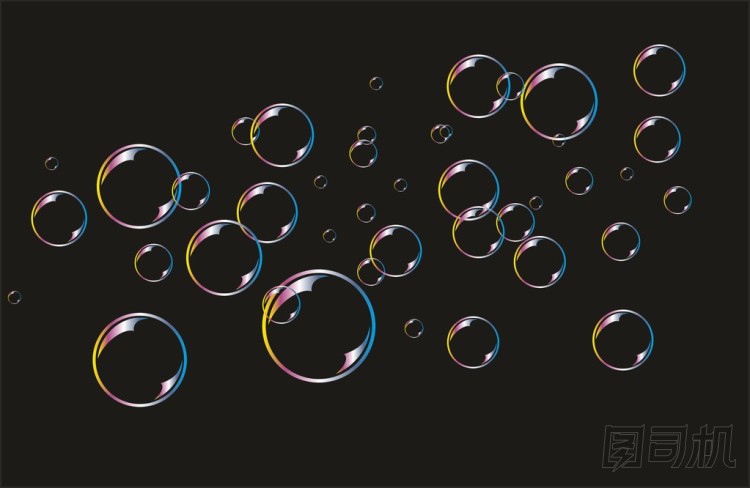 背景是肥皂泡