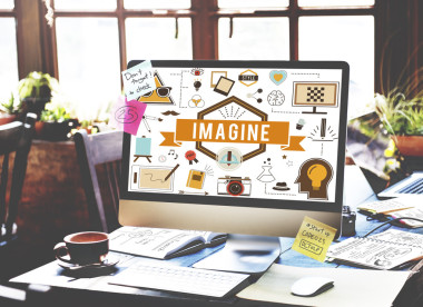 計(jì)算機(jī)屏幕上的信息圖片