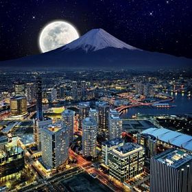 横滨市的超现实视图