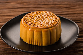 Chinese mooncake Kinesiska Manen Tarta