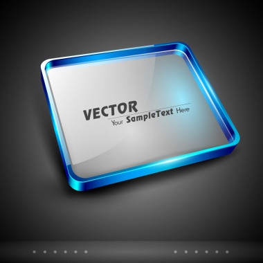 抽象 3d 光澤玻璃板與文本的空間，灰色孤立?？梢詾槟纳虅?wù)演示文稿和其他目的使用作為背景、 海報(bào)、 圖標(biāo)或橫幅。10 eps