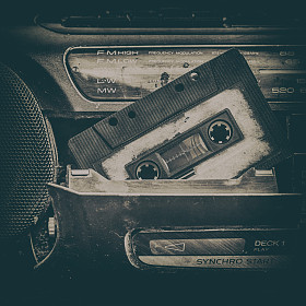 旧的盒式磁带和球员