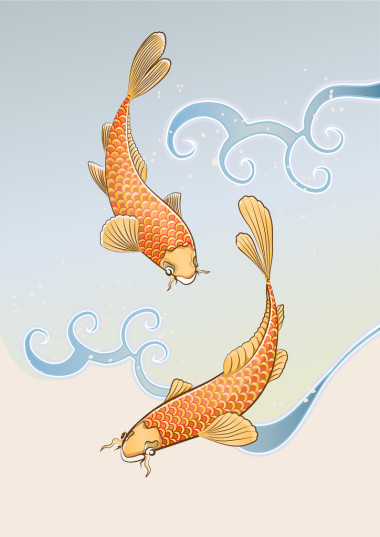 兩個錦鯉