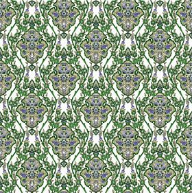 伊兹尼克瓷砖模式照片