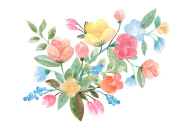 在復(fù)古風(fēng)格圖中的一幅水彩畫(huà)花板
