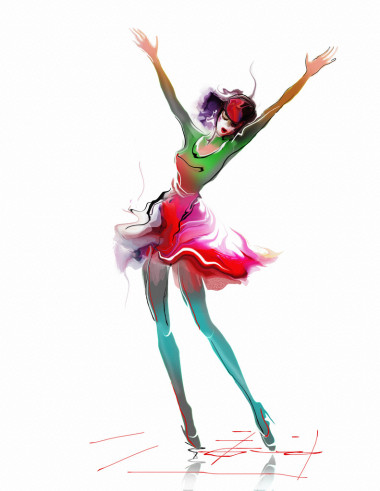 幸福的女人穿着 图片