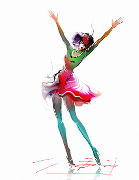 幸福的女人穿着 图片