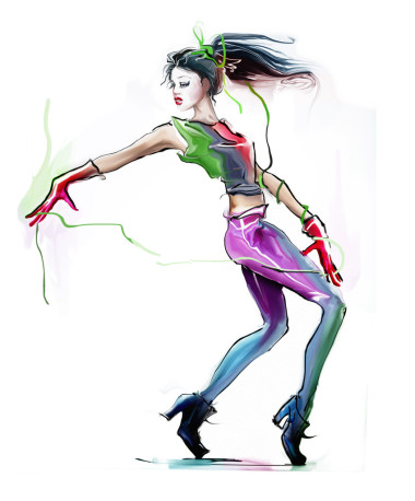  當(dāng)代的女性舞者圖片