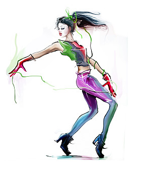  当代的女性舞者图片