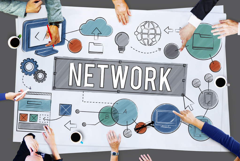 工作的商务人士