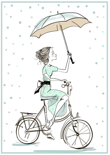 可愛夏季女孩