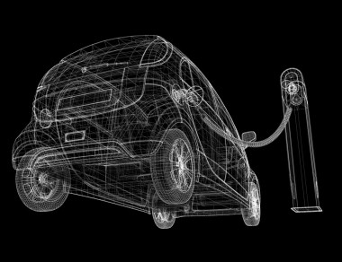 電動汽車充電圖片