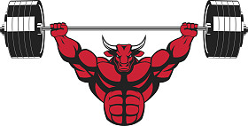 强的凶猛公牛图片