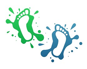 步骤矢量的油渍照片