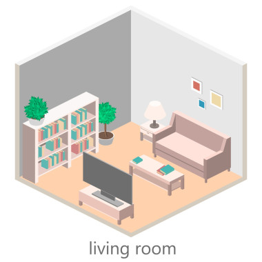 等距內(nèi)部的客廳