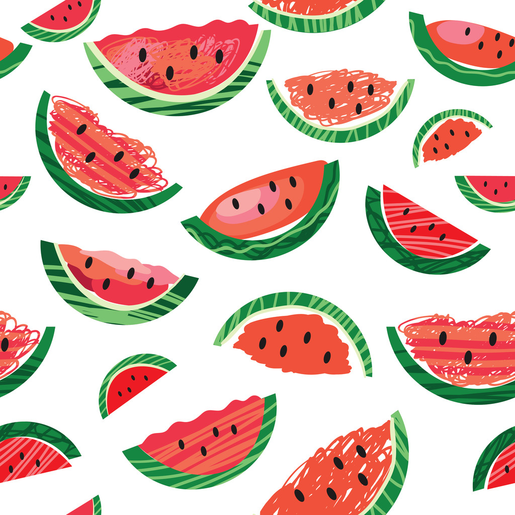 西瓜切片无缝模式图片 西瓜切片无缝模式图片