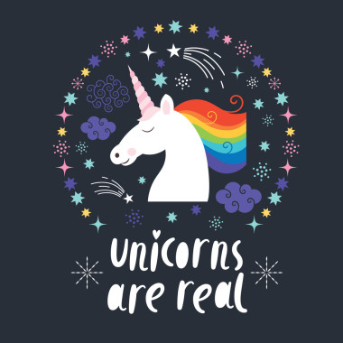 独角兽是真正的插图 照片