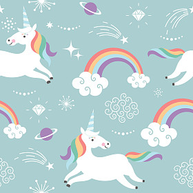 独角兽魔术背景 