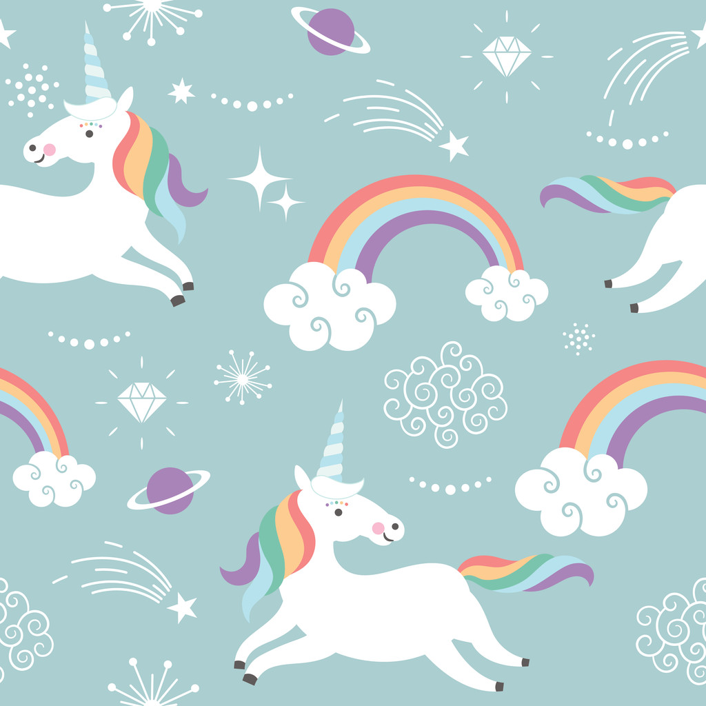 独角兽魔术背景 