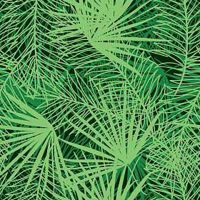 模式与棕榈树枝图片