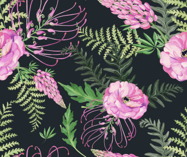 在深色背景上的花紋