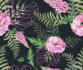 在深色背景上的花纹