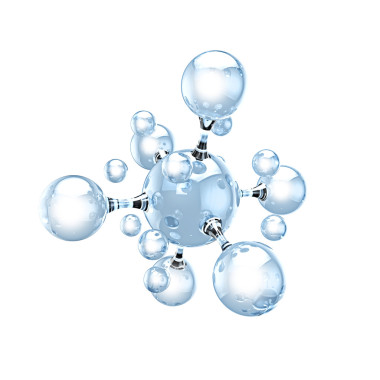 有光澤的透明分子